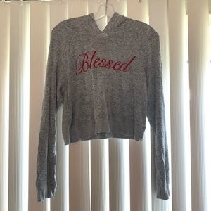 “Blessed” Crop sweatshirt